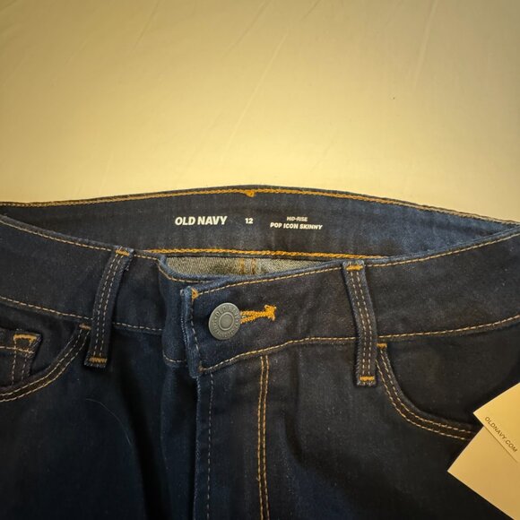 NWT Old Navy Mid Rise Pop Icon Skinny Jeans • Size 12  - 0119 - Picture 7 of 7